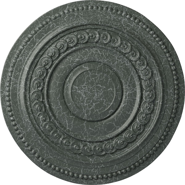 Ekena Millwork Oldham Ceiling Medallion (Fits Canopies up to 8 5/8"), 18"OD x 1 1/4"P, Athenian Green Crackle CM18OLAGC - main